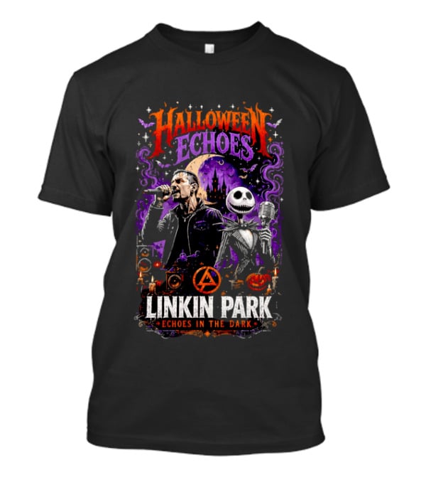 Halloween Echoes Linkin Park Echoes In The Dark Chester Bennington Jack Skellington T-Shirt