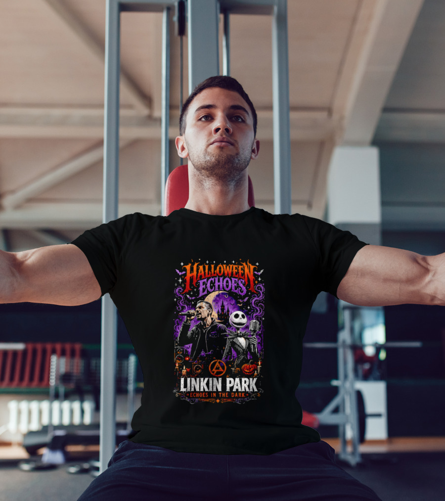 Halloween Echoes Linkin Park Echoes In The Dark Chester Bennington Jack Skellington T-Shirt