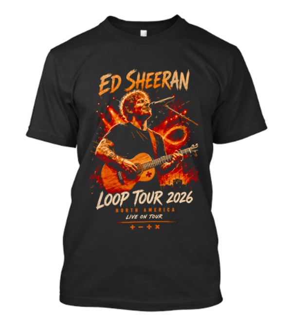 Ed Sheeran Loop Tour 2026 North America Live On Tour Plus Divide Multiply T-Shirt