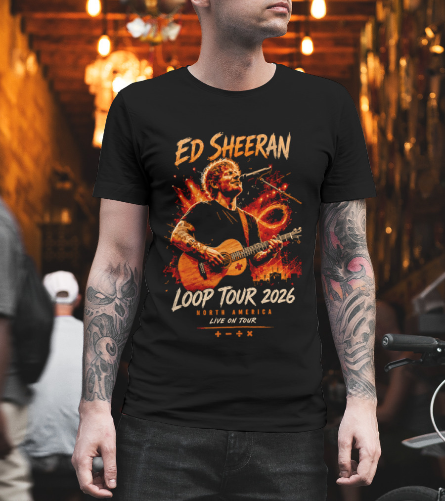 Ed Sheeran Loop Tour 2026 North America Live On Tour Plus Divide Multiply T-Shirt