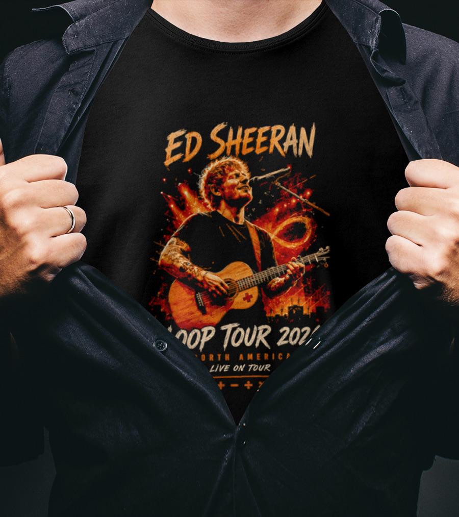 Ed Sheeran Loop Tour 2026 North America Live On Tour Plus Divide Multiply T-Shirt