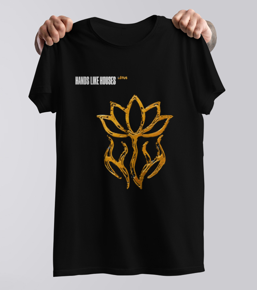 Hands Like Houses Lotus Symbol Yellow T-Shirt