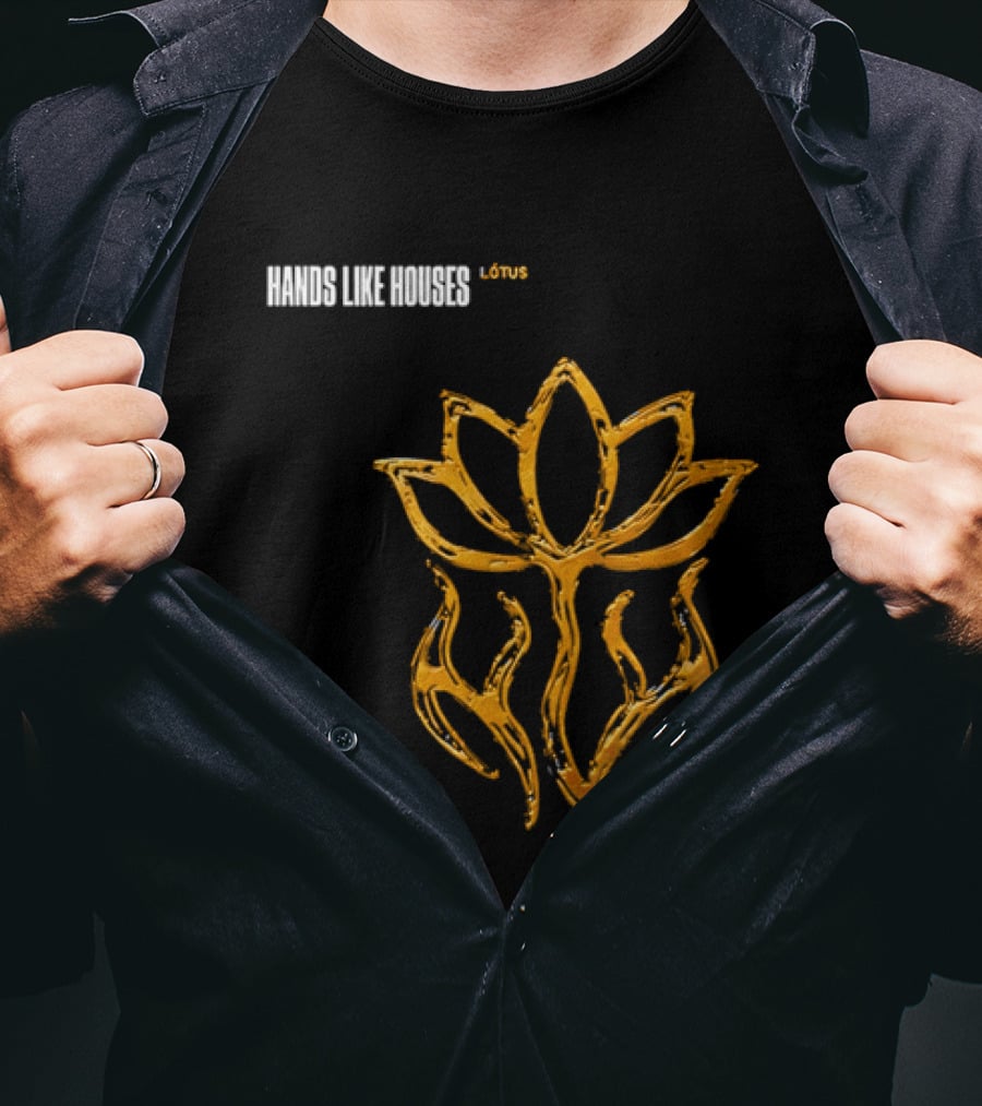 Hands Like Houses Lotus Symbol Yellow T-Shirt