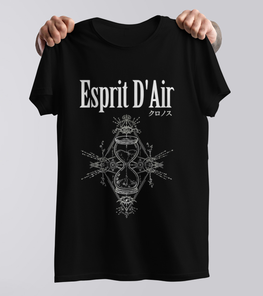 Esprit D'Air Chronos Japanese Text Symmetrical Work T-Shirt
