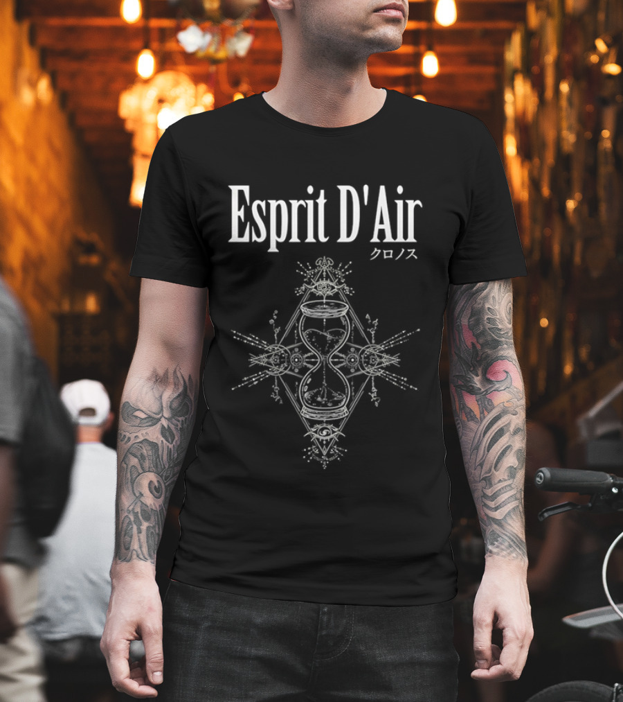 Esprit D'Air Chronos Japanese Text Symmetrical Work T-Shirt