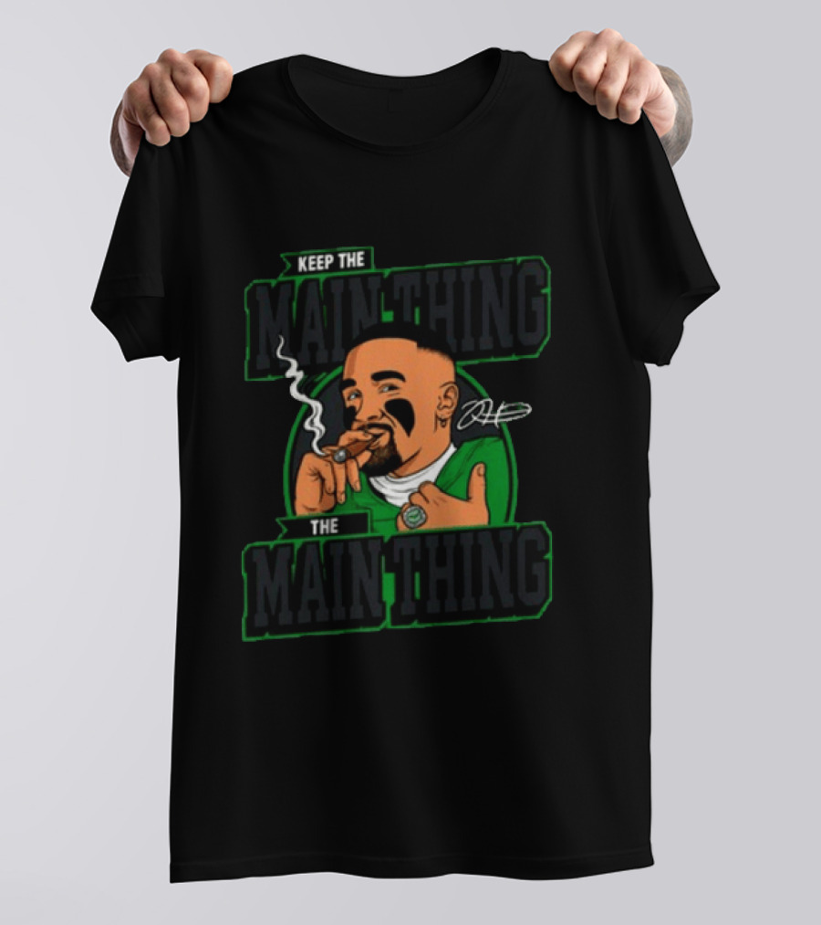Keep The Main Thing Mascot Smoking Cigar Sports T-Shirt