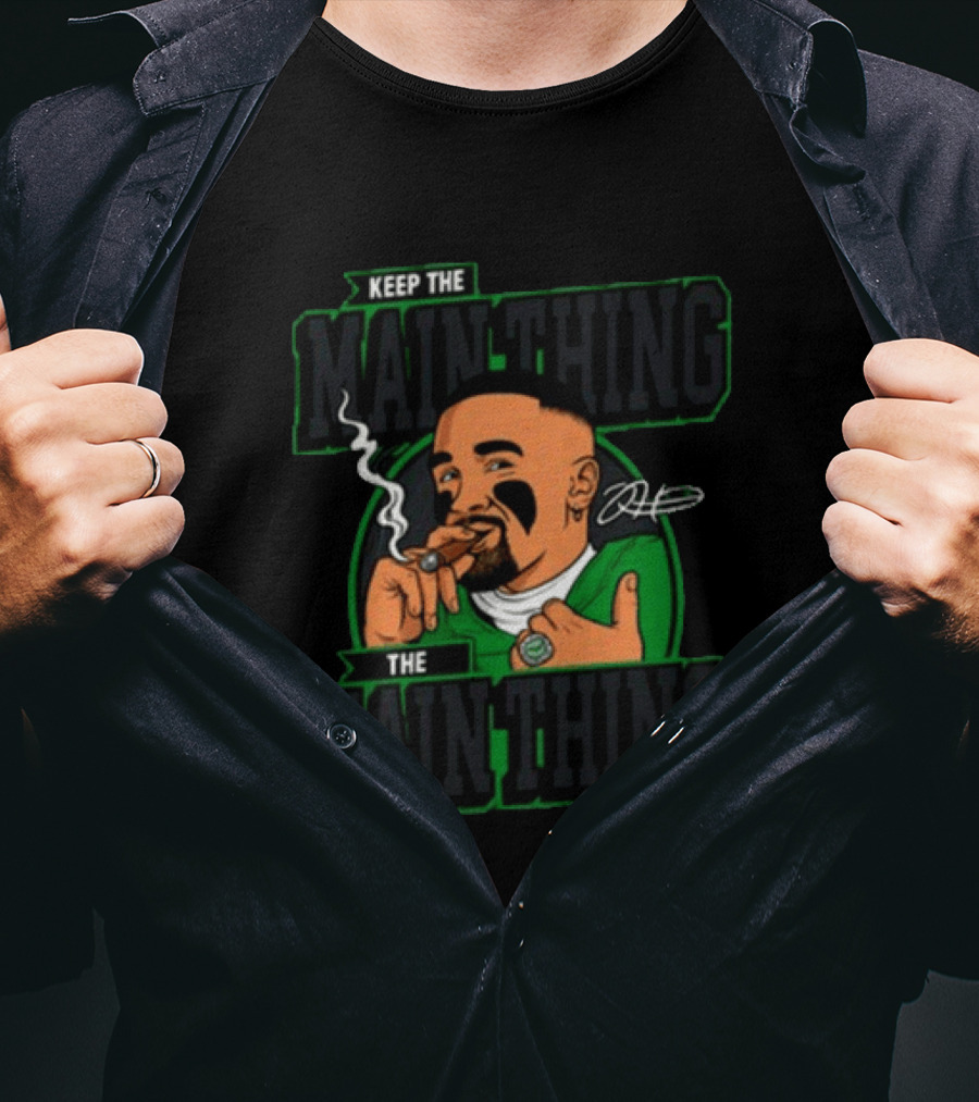 Keep The Main Thing Mascot Smoking Cigar Sports T-Shirt