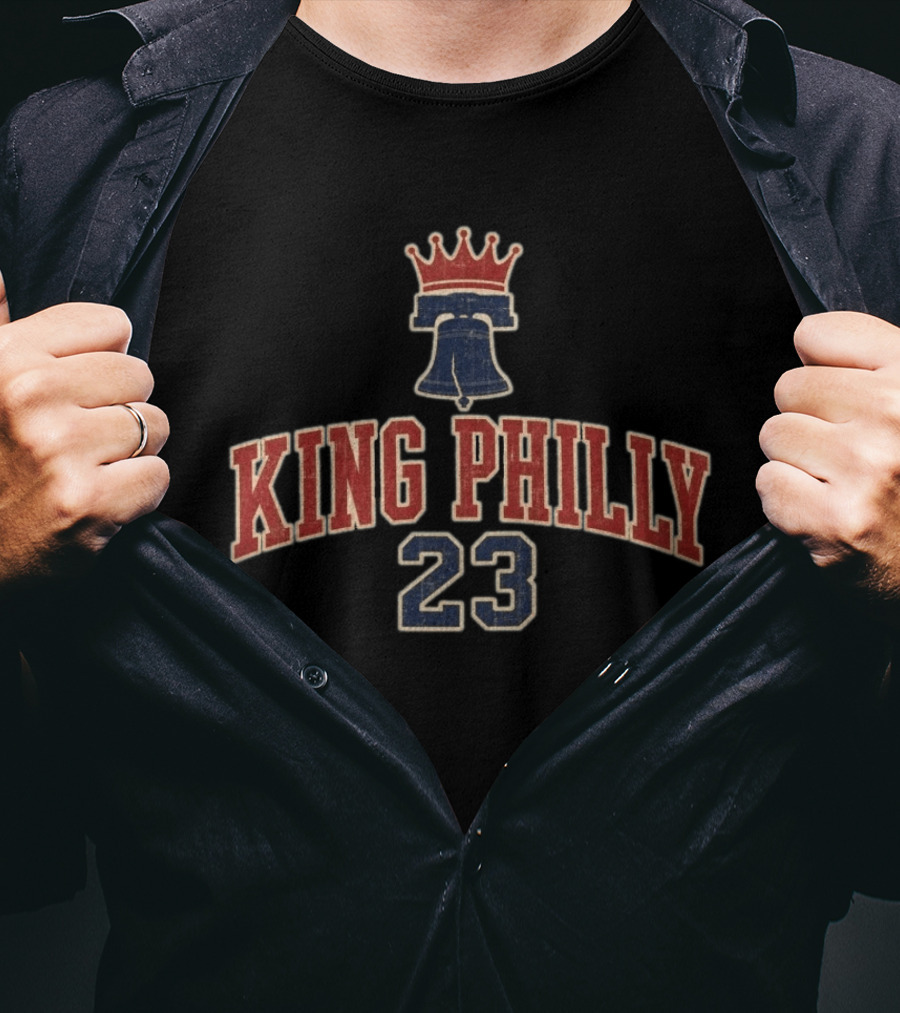 King Philly 23 Crown Bell LeBron James Philadelphia T-Shirt