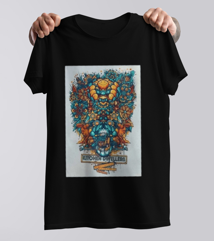 Kitchen Dwellers Winter Park CO July 24 25 2026 Tour Psychedelic Floral T-Shirt