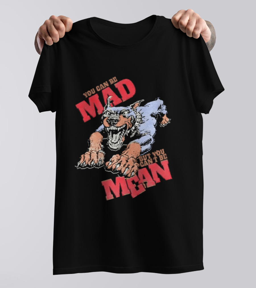You Can't Be Mad But You Can Be Mean Aggressive Doberman T-Shirt