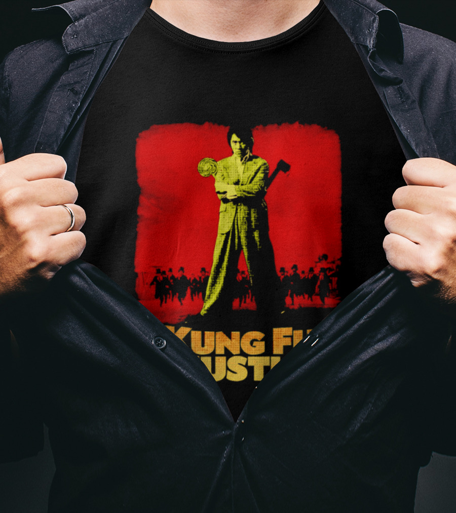 Kung Fu Hustle Axe Lollipop Scene Red T-Shirt