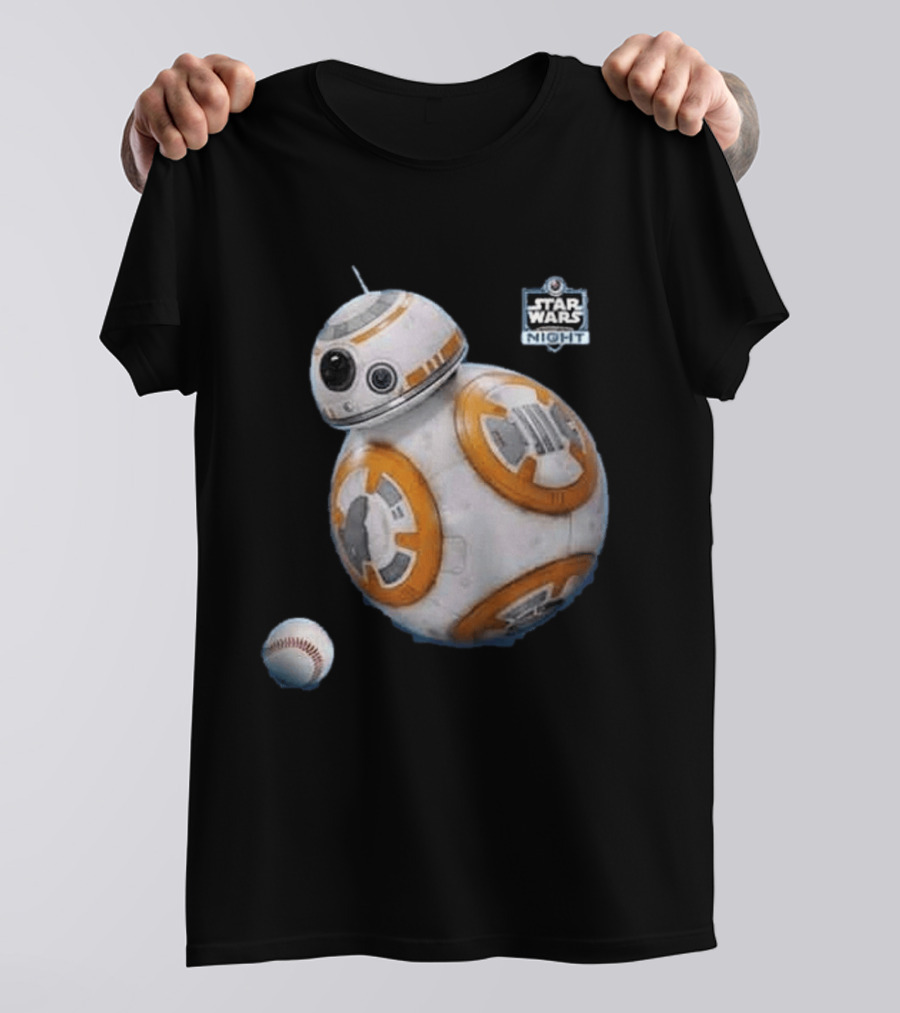 Star Wars Night BB 8 Baseball Event T-Shirt