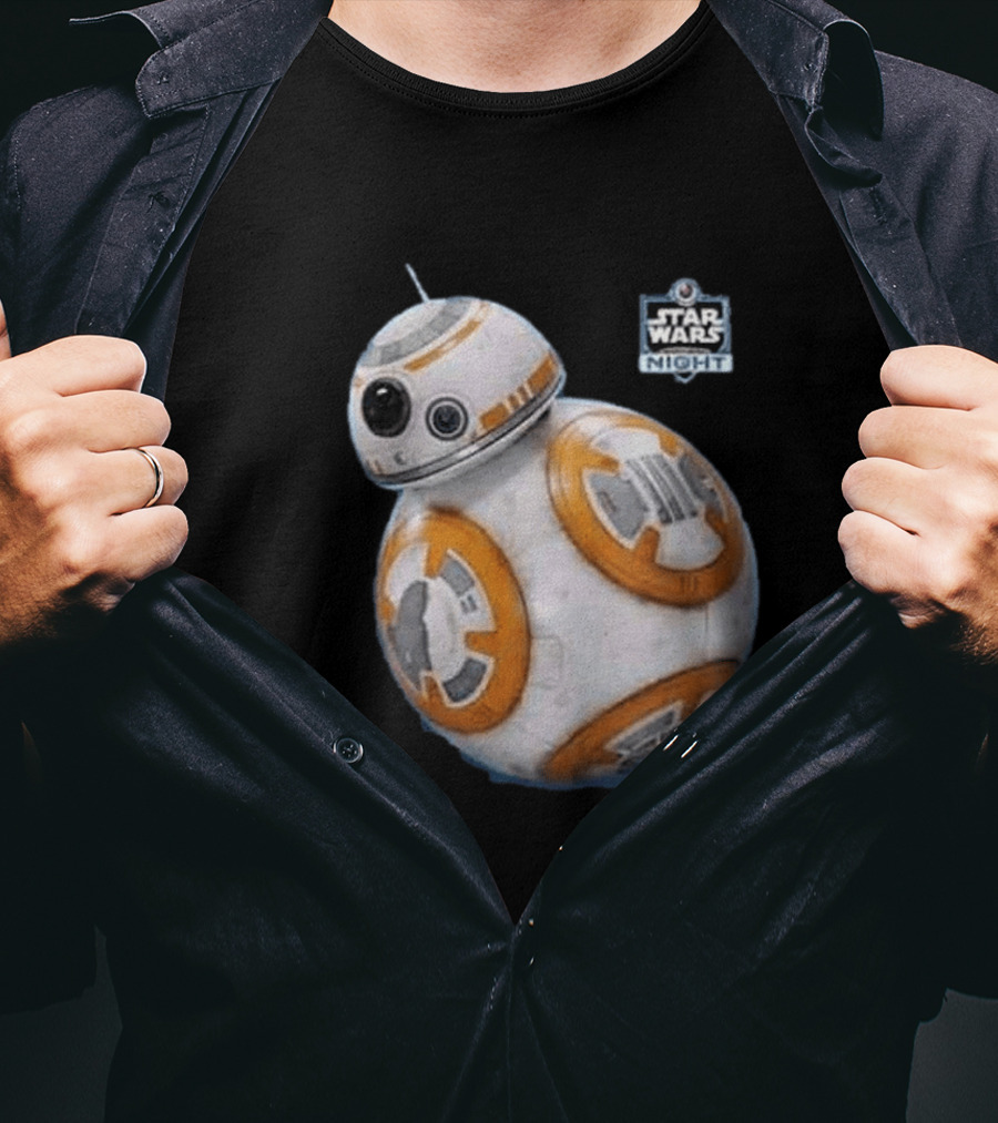 Star Wars Night BB 8 Baseball Event T-Shirt
