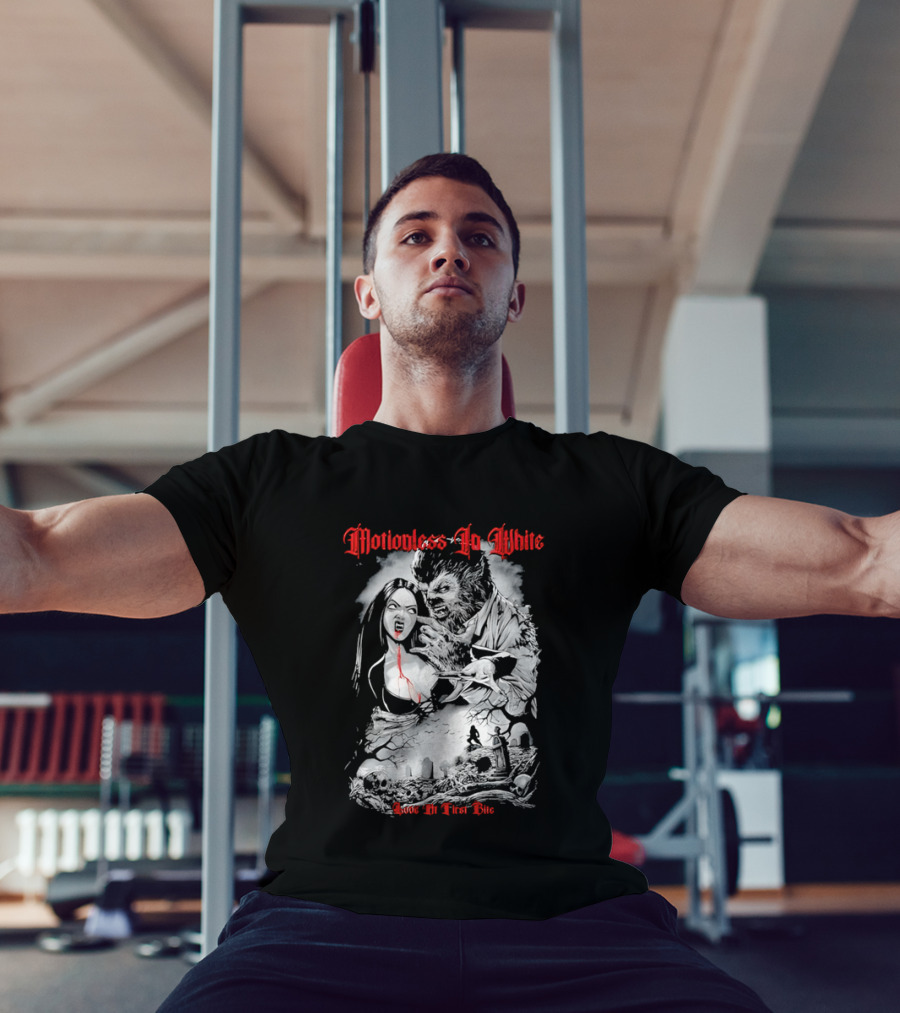 Motionless In White Love At First Bite Vampire And Werewolf Gothic Horror Aesthetic T-Shirt