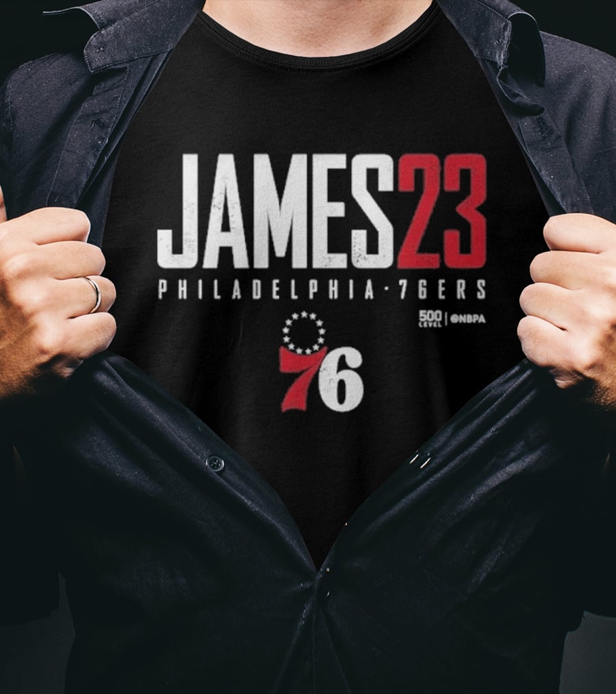 JAMES 23 Philadelphia 76ers 76 NBA T-Shirt