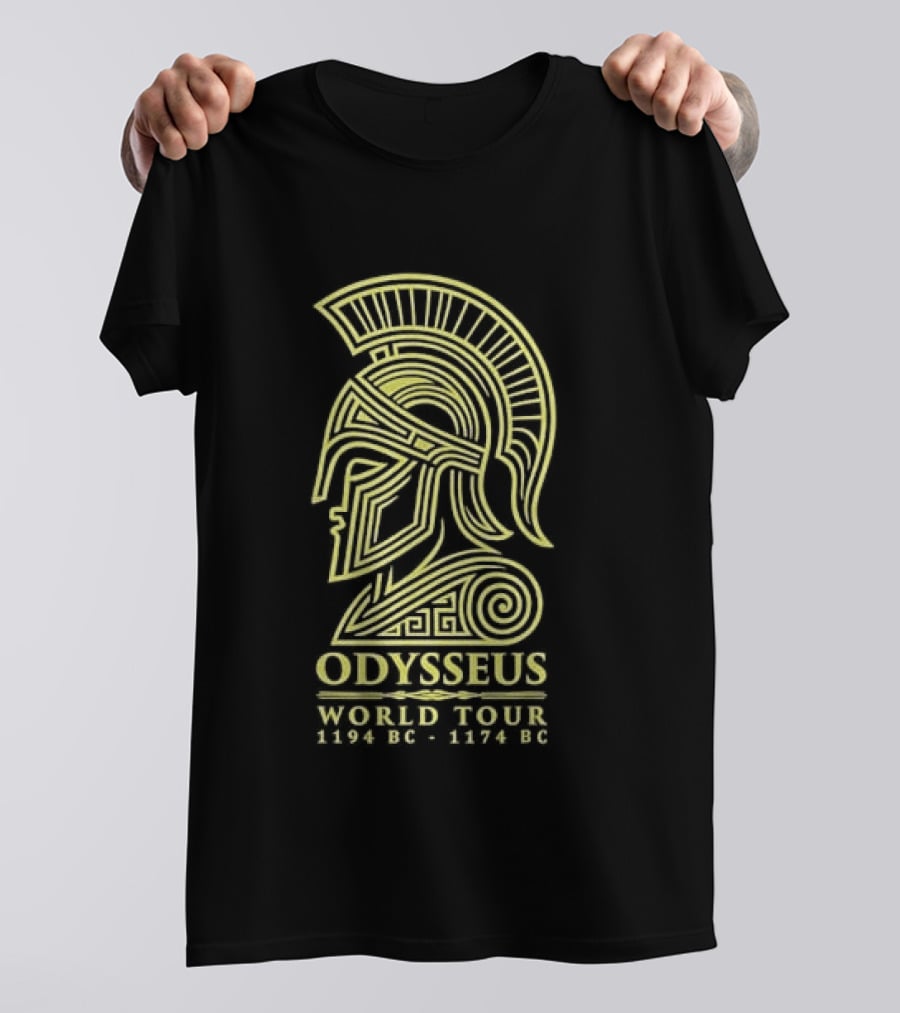Odysseus World Tour 1194 BC 1174 BC Spartan Helmet T-Shirt
