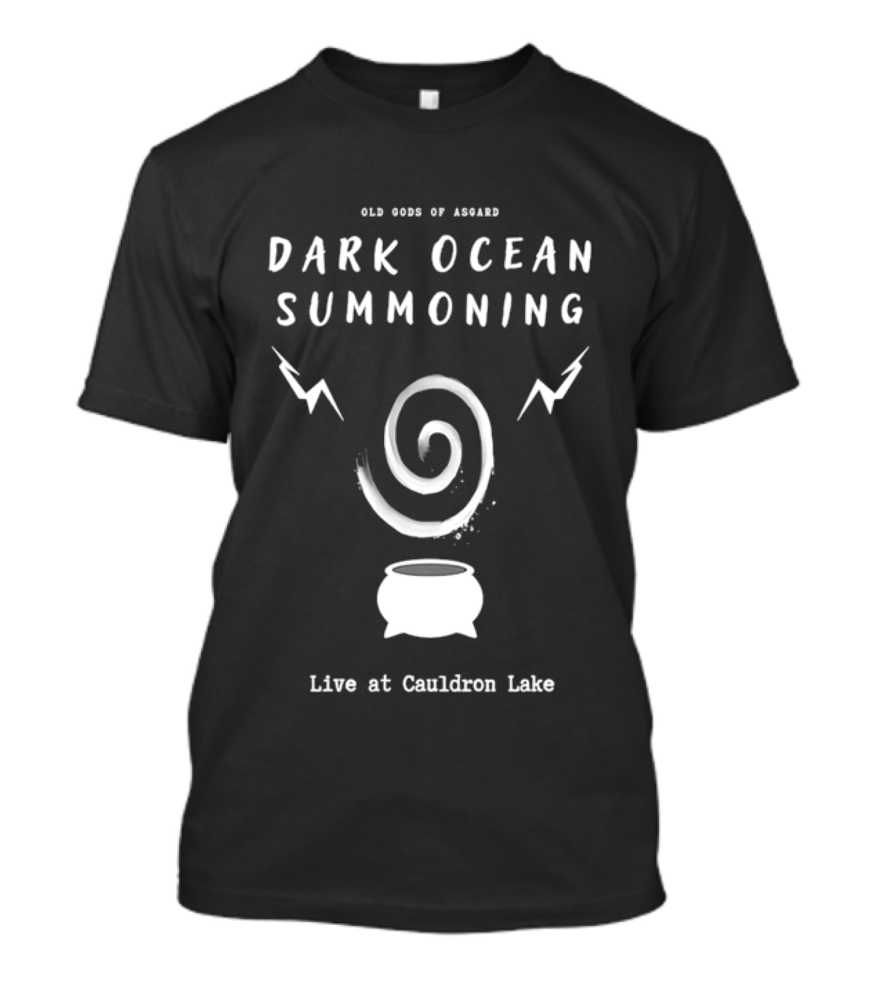 Old Gods Of Asgard Dark Ocean Summoning Live At Cauldron Lake T-Shirt
