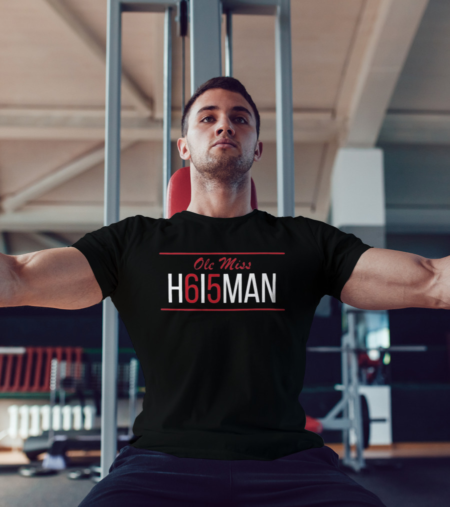 Ole Miss H615MAN 2026 Heisman Trophy Candidate Football T-Shirt