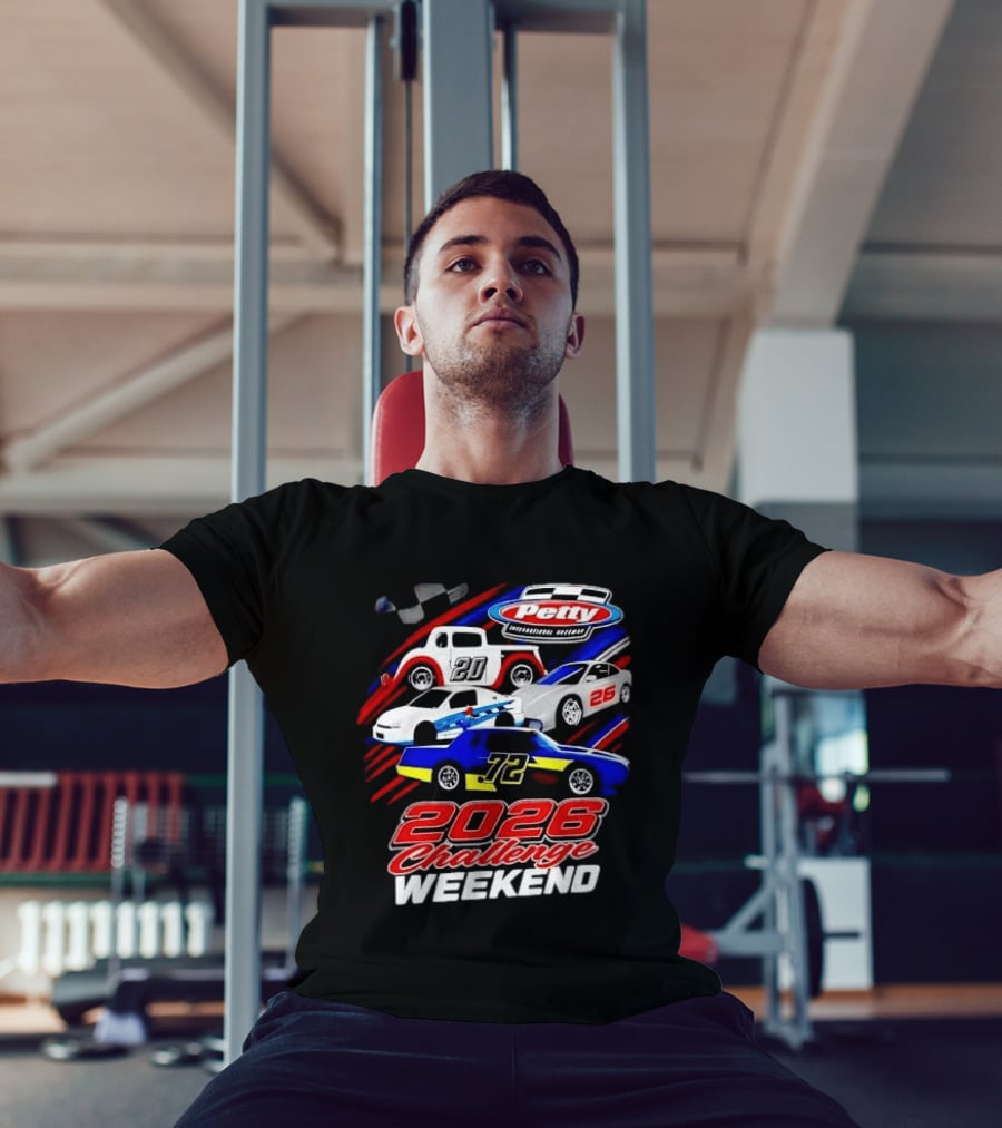 Petty International Raceway 2026 Challenge Weekend Race Cars 20 26 72 T-Shirt