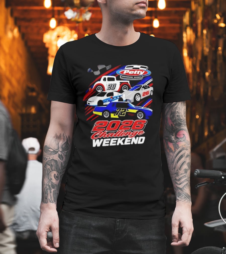 Petty International Raceway 2026 Challenge Weekend Race Cars 20 26 72 T-Shirt