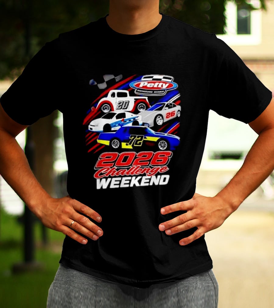 Petty International Raceway 2026 Challenge Weekend Race Cars 20 26 72 T-Shirt