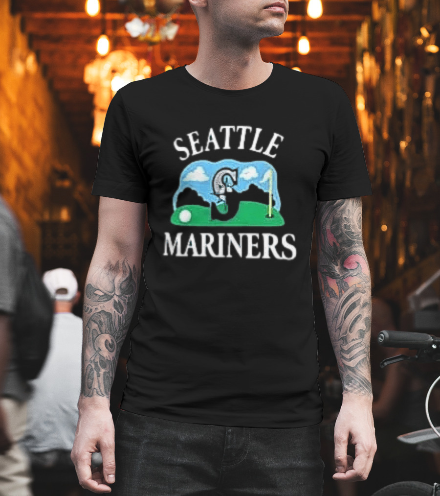Seattle Mariners '47 Plackard Foundation Unicorn Golf T-Shirt