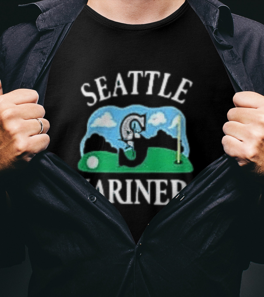 Seattle Mariners '47 Plackard Foundation Unicorn Golf T-Shirt