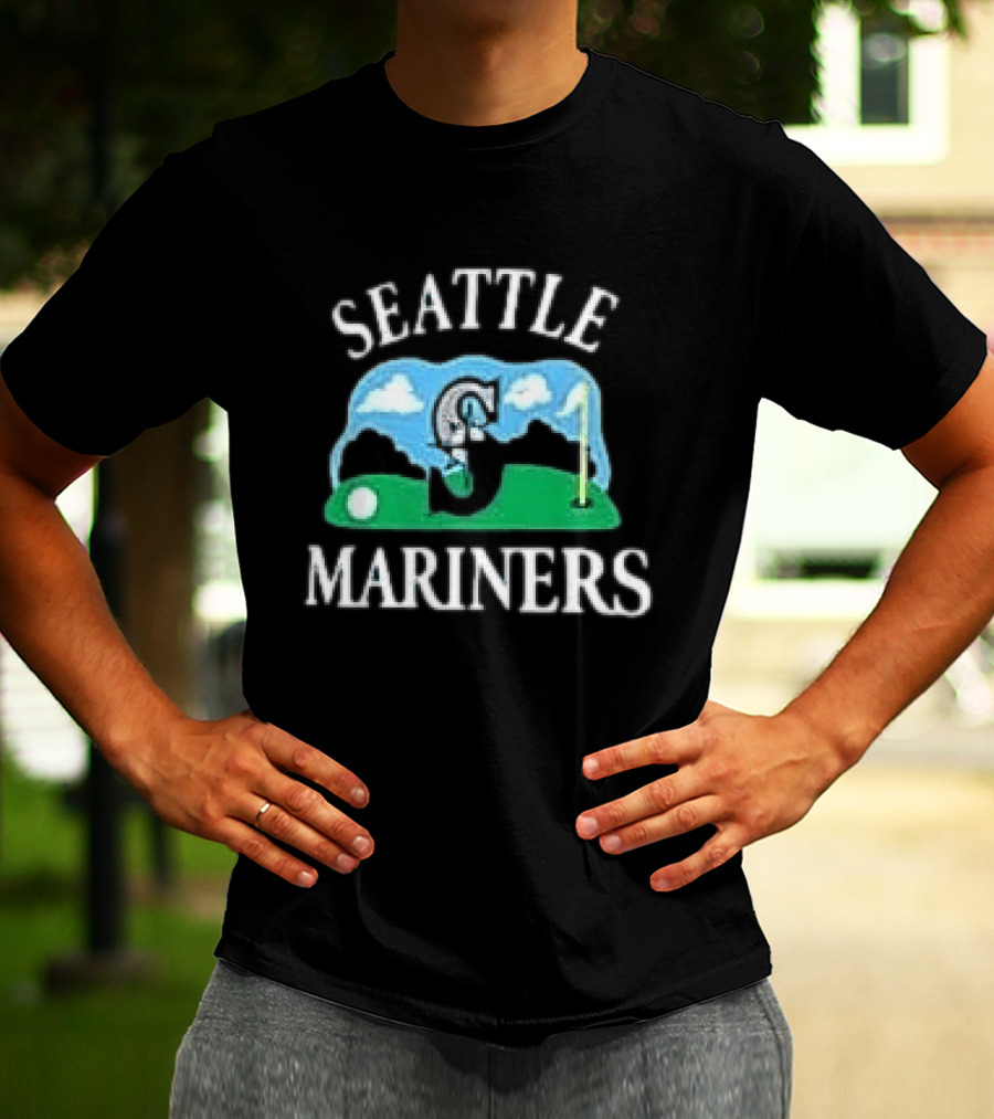 Seattle Mariners '47 Plackard Foundation Unicorn Golf T-Shirt