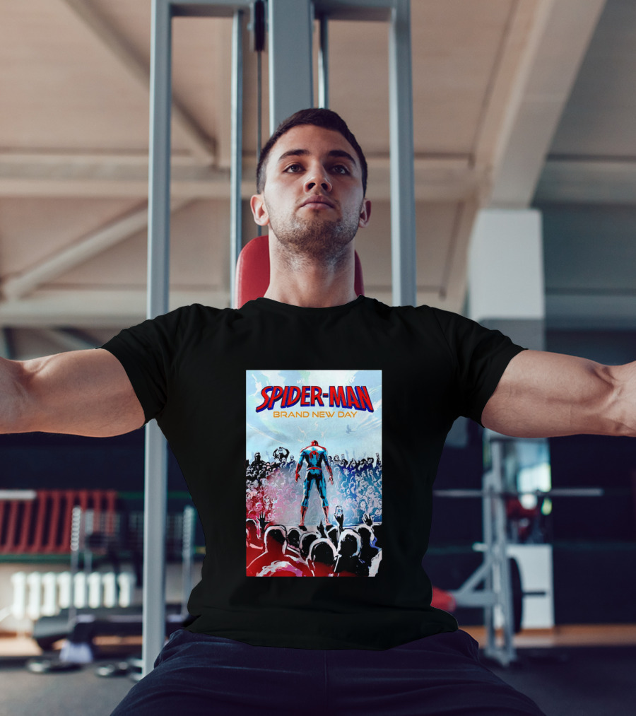 Spider Man Brand New Day Crowd Marvel T-Shirt