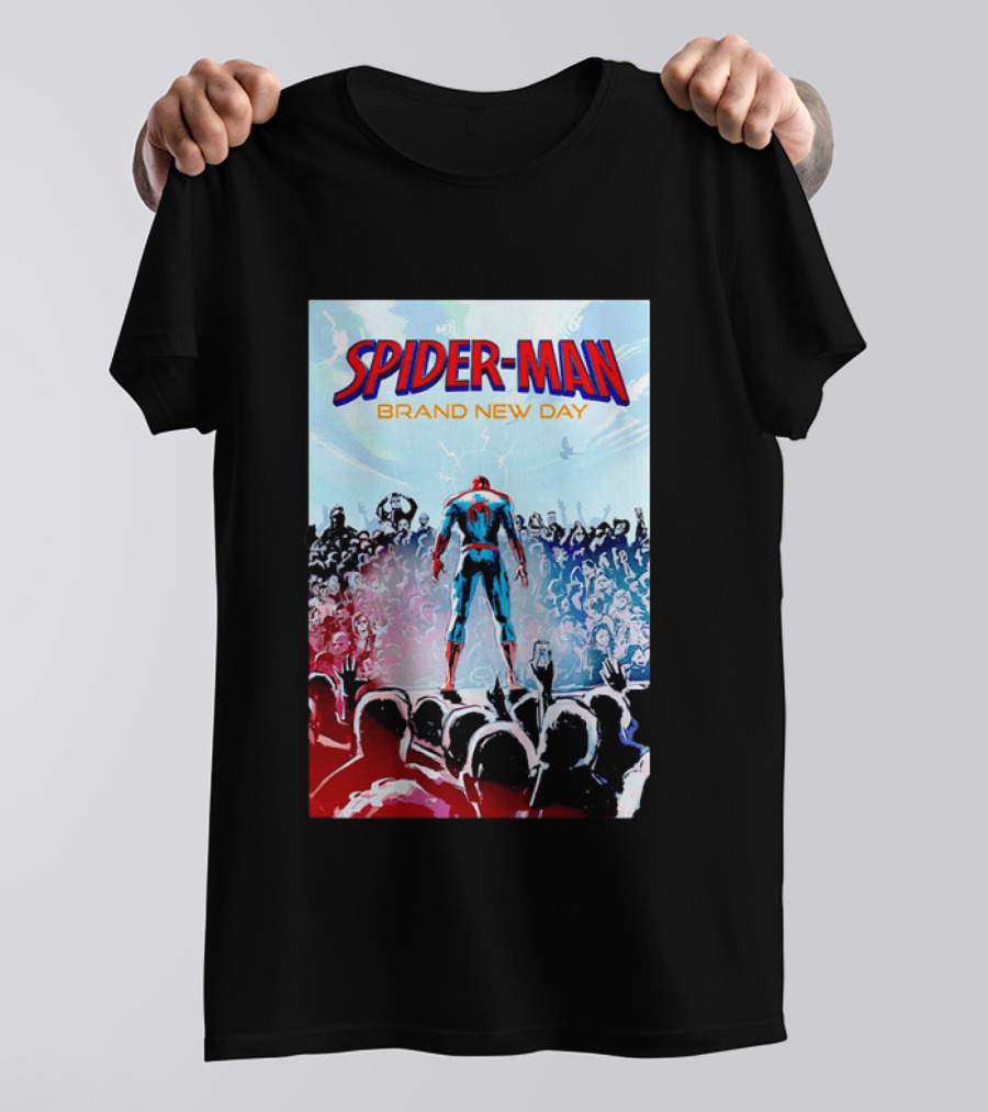 Spider Man Brand New Day Crowd Marvel T-Shirt