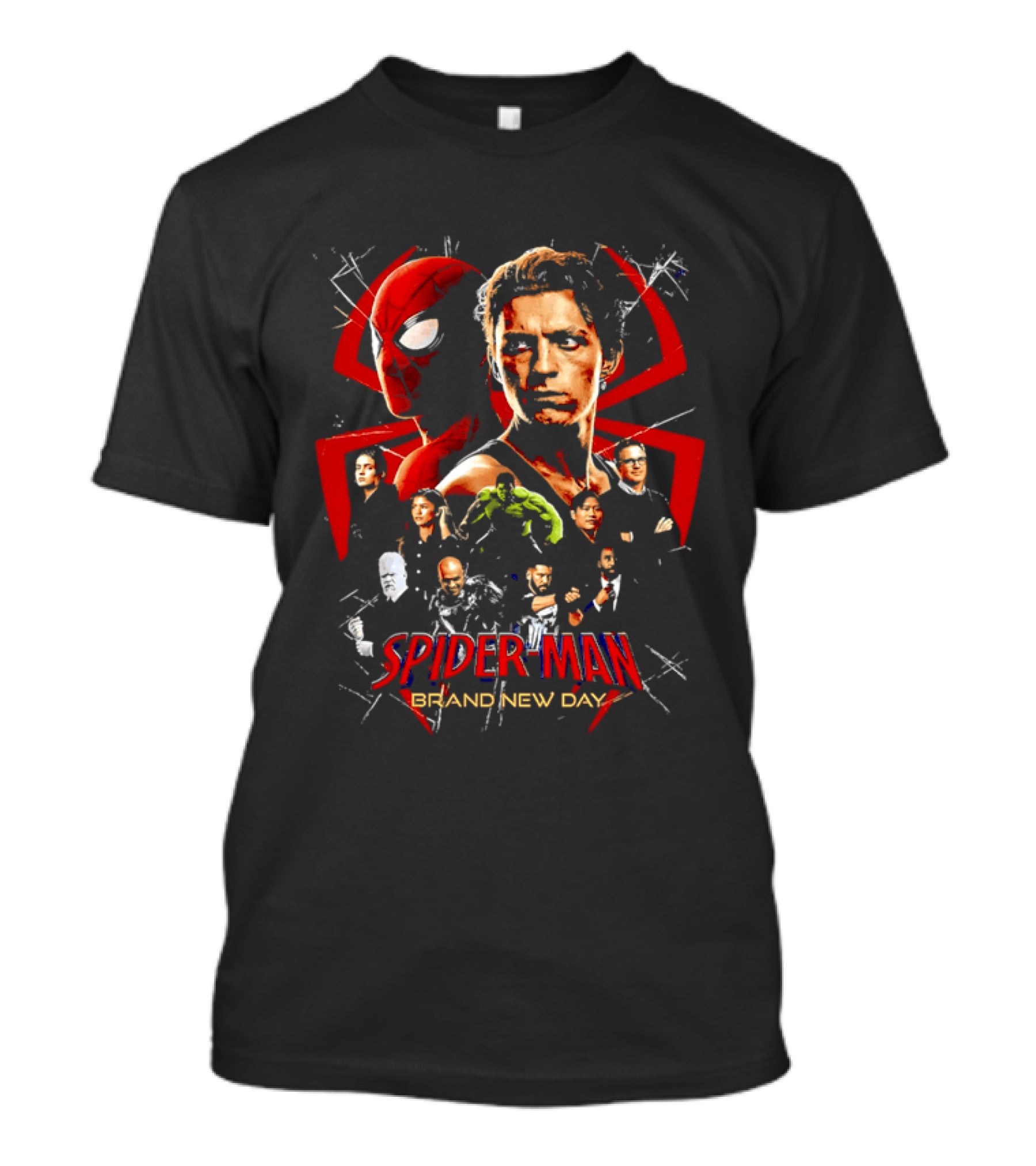Spider Man Brand New Day Heroes Collage T-Shirt