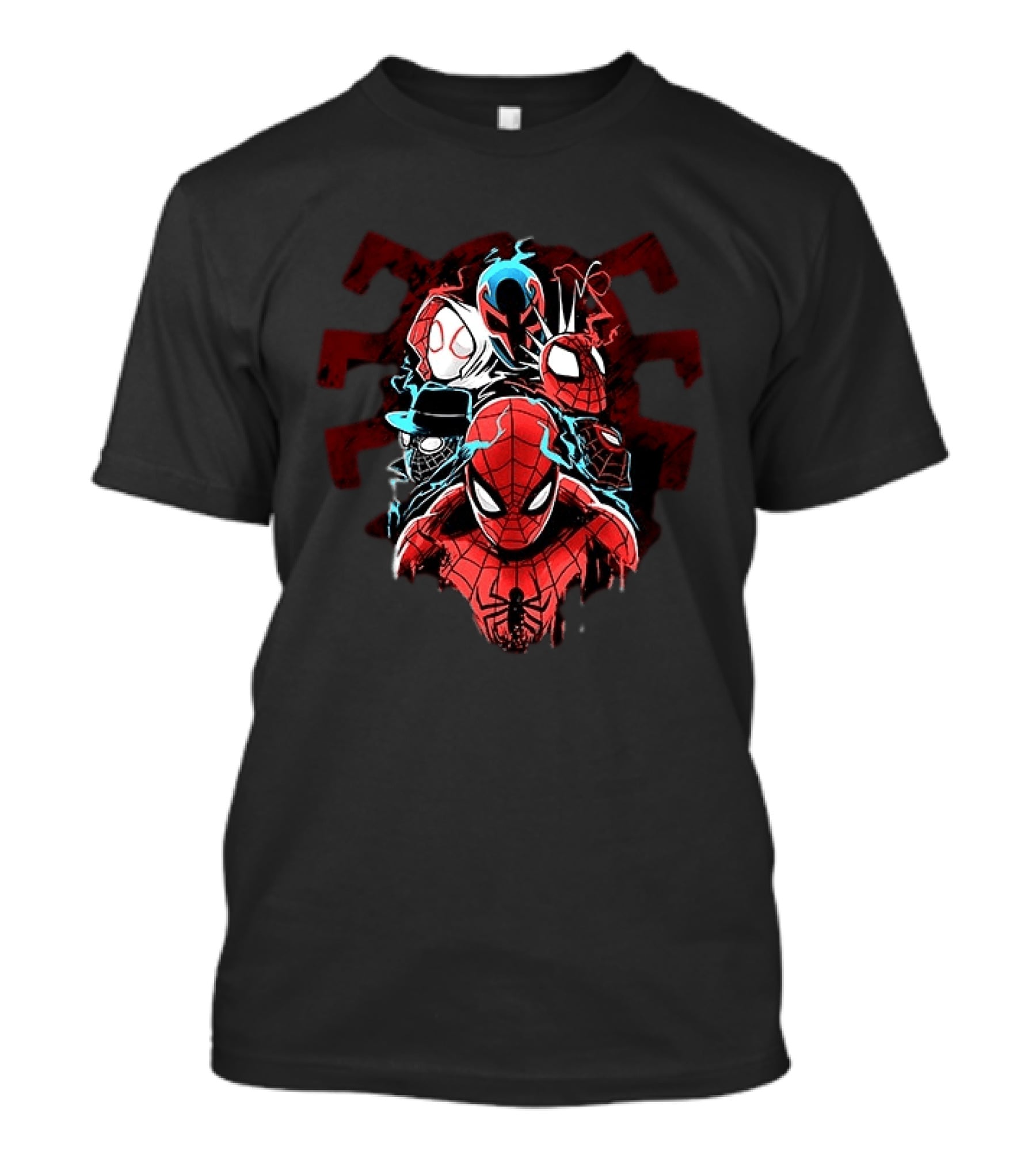 Spider Man Peter Parker Miles Morales Spider Verse Marvel Comics Spider Man Noir Gwen Stacy 2099 T-Shirt