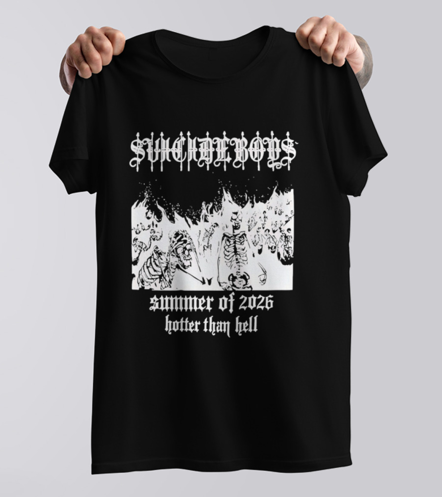 Suicideboys Summer Of 2026 Hotter Than Hell Skeletons T-Shirt