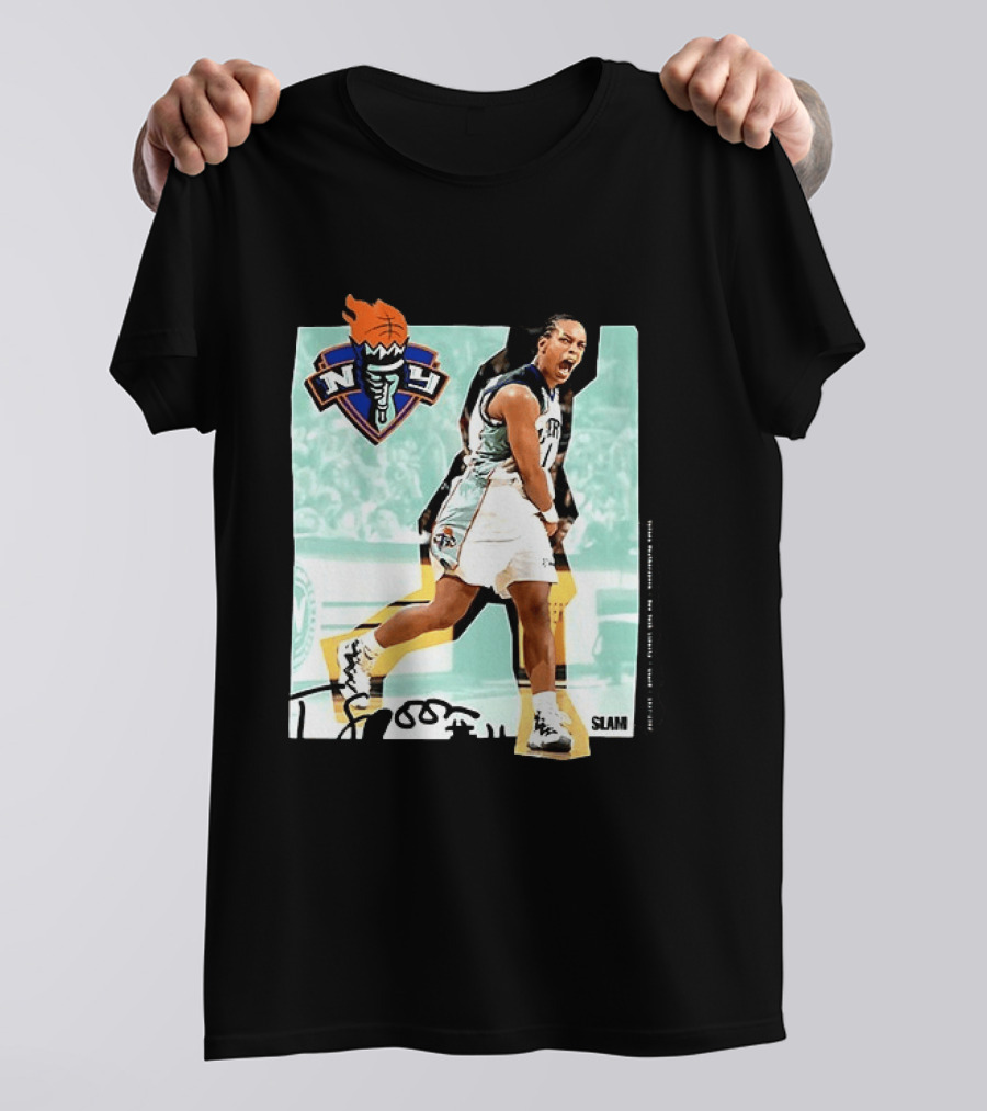 WNBA Legends Teresa Weatherspoon New York Liberty SLAM T-Shirt