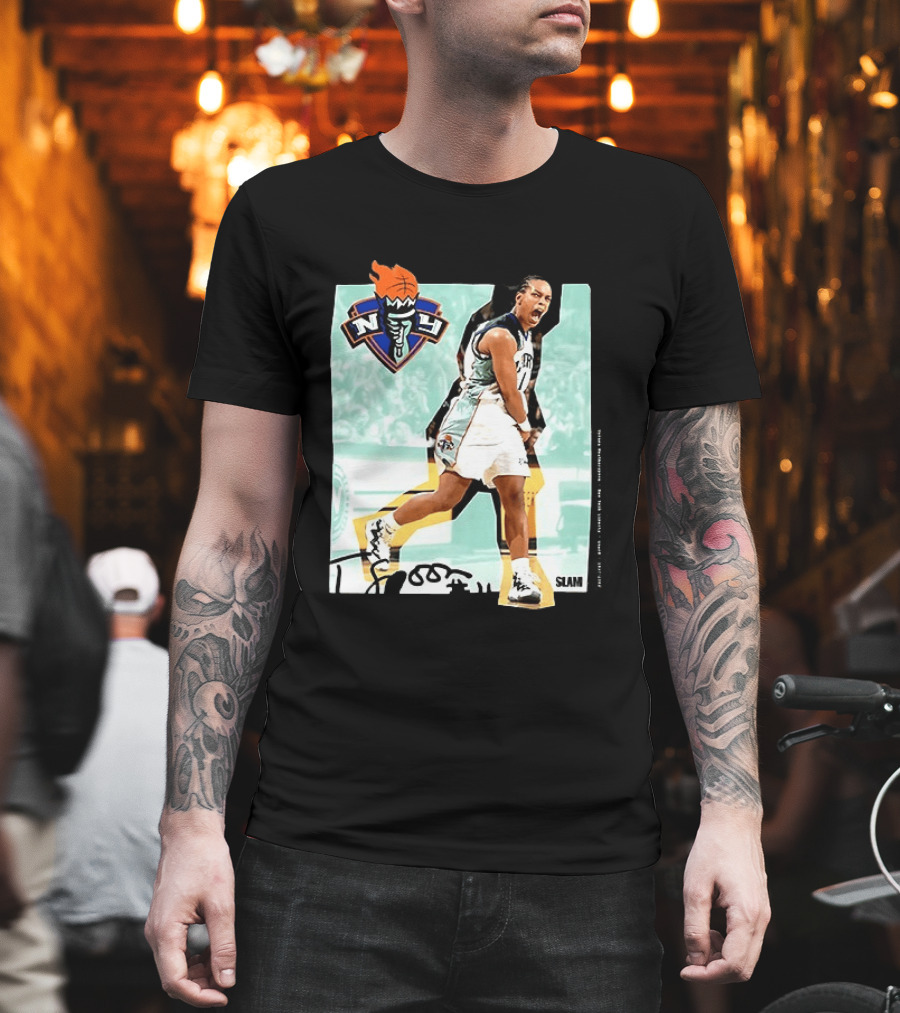WNBA Legends Teresa Weatherspoon New York Liberty SLAM T-Shirt