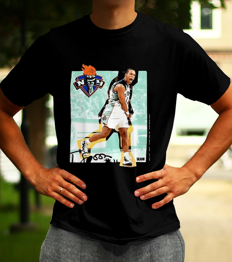 WNBA Legends Teresa Weatherspoon New York Liberty SLAM T-Shirt