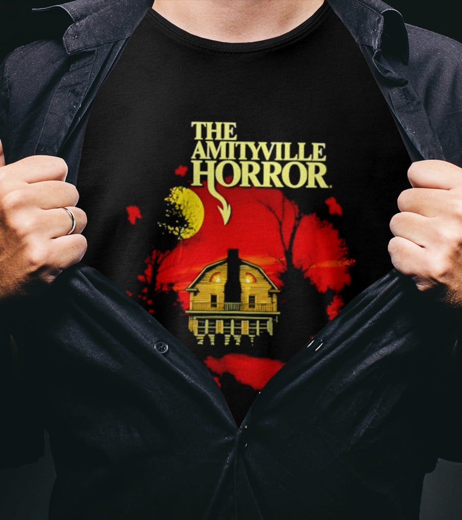 The Amityville Horror Haunted House Red Sky T-Shirt