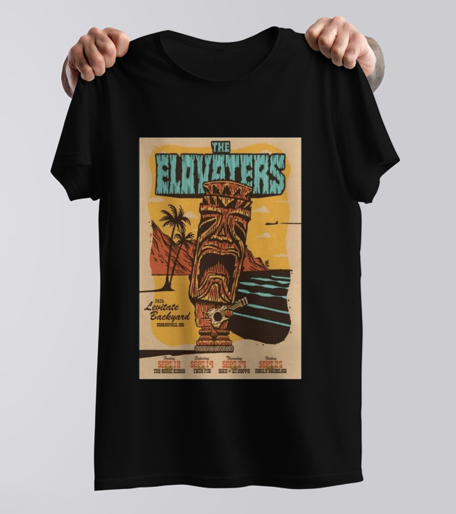 The Elovaters 2026 Levitate Backyard Marshfield MA Event With The Guess Who Max DJ Boppa Emily Rose Sept 18 25 T-Shirt