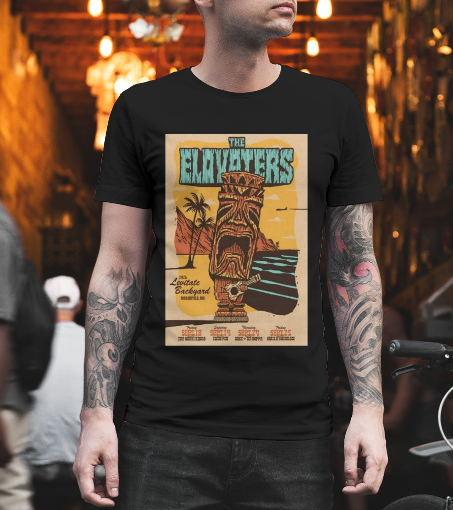 The Elovaters 2026 Levitate Backyard Marshfield MA Event With The Guess Who Max DJ Boppa Emily Rose Sept 18 25 T-Shirt