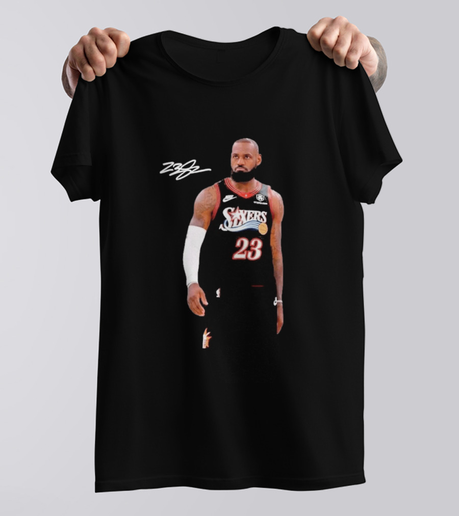 LeBron James Sixers 23 Signature Farewell Last Ride T-Shirt