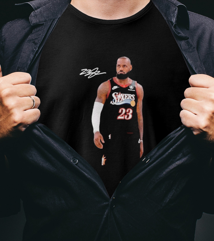 LeBron James Sixers 23 Signature Farewell Last Ride T-Shirt