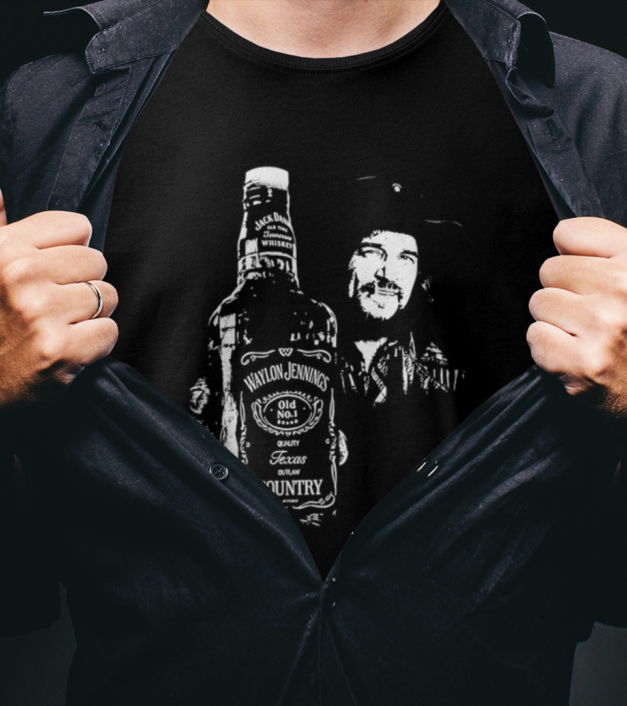Waylon Jennings Old No 8 Brand Texas Country T-Shirt