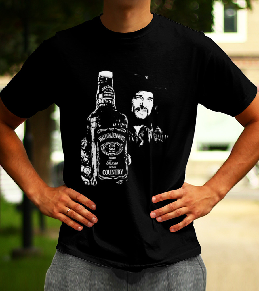 Waylon Jennings Old No 8 Brand Texas Country T-Shirt