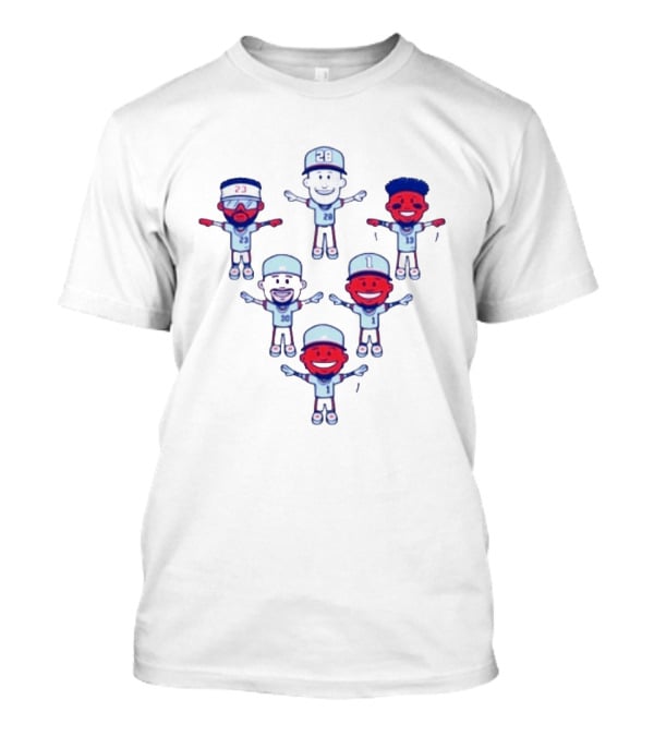 Chris Sale Keep Flying 2 Baseball Cartoon Characters With Numbers T-Shirt