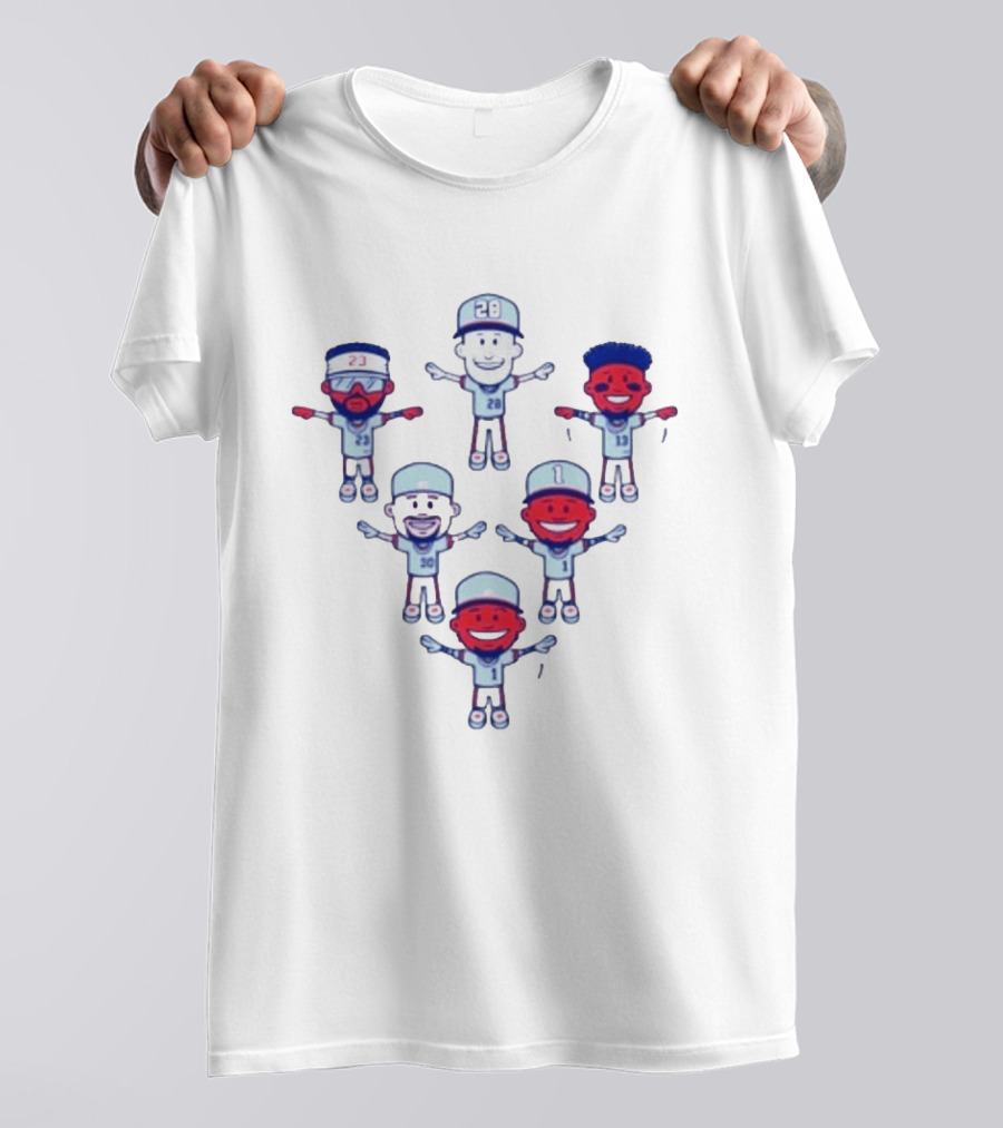 Chris Sale Keep Flying 2 Baseball Cartoon Characters With Numbers T-Shirt