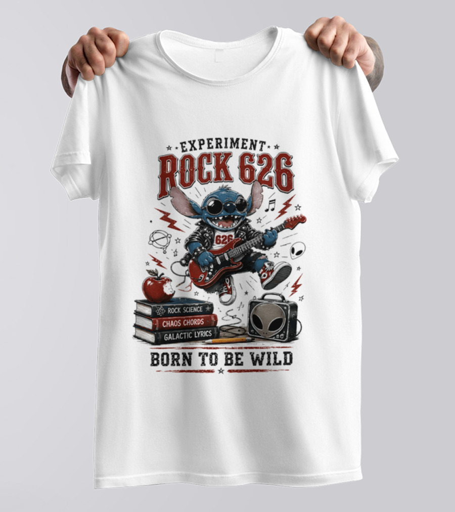 Experiment Rock 626 Born To Be Wild Music Science Chaos Chords Galactic Vibes T-Shirt