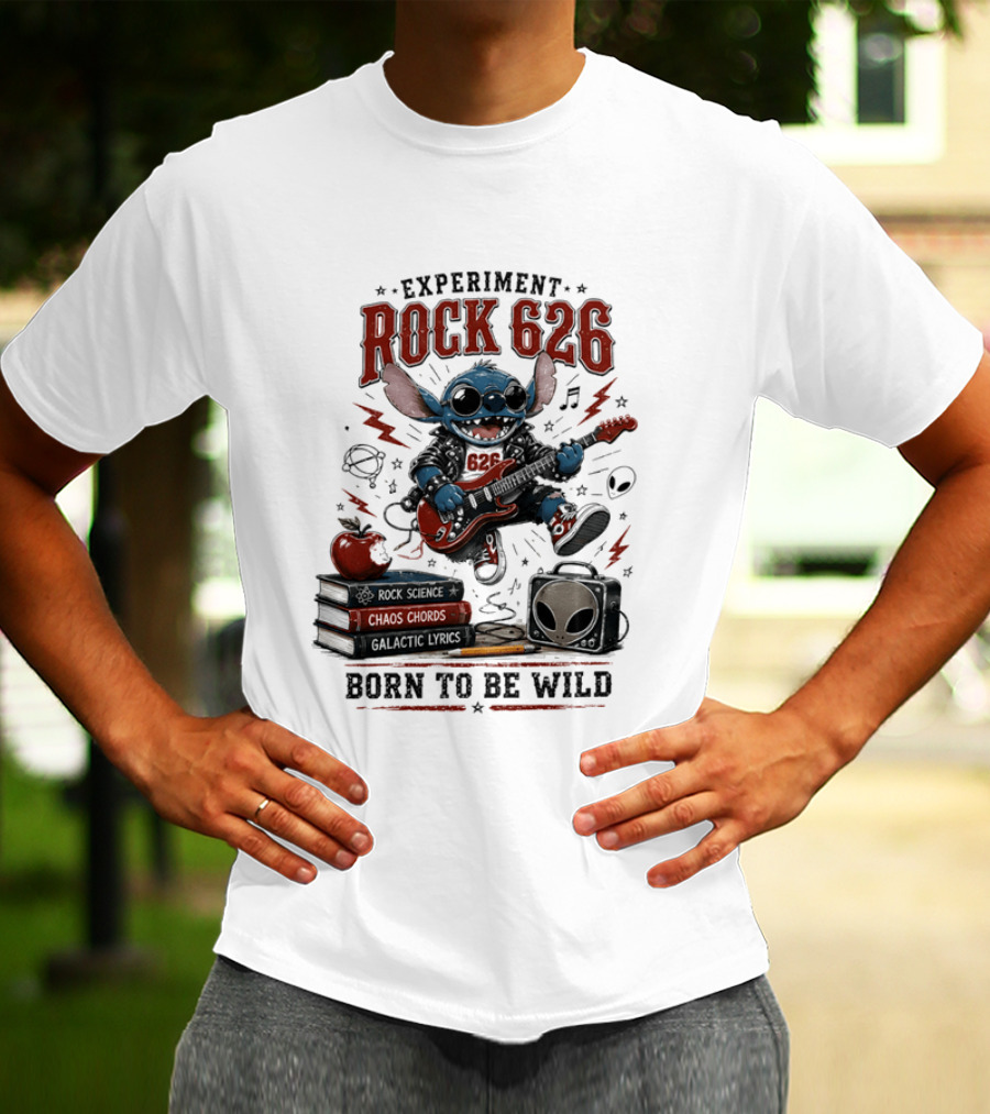 Experiment Rock 626 Born To Be Wild Music Science Chaos Chords Galactic Vibes T-Shirt