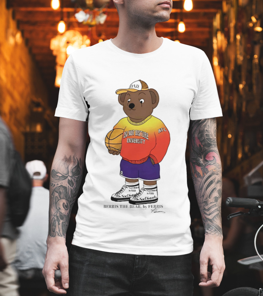Berris The Bear Basketball Do Not Disturb University Giannis Antetokounmpo T-Shirt