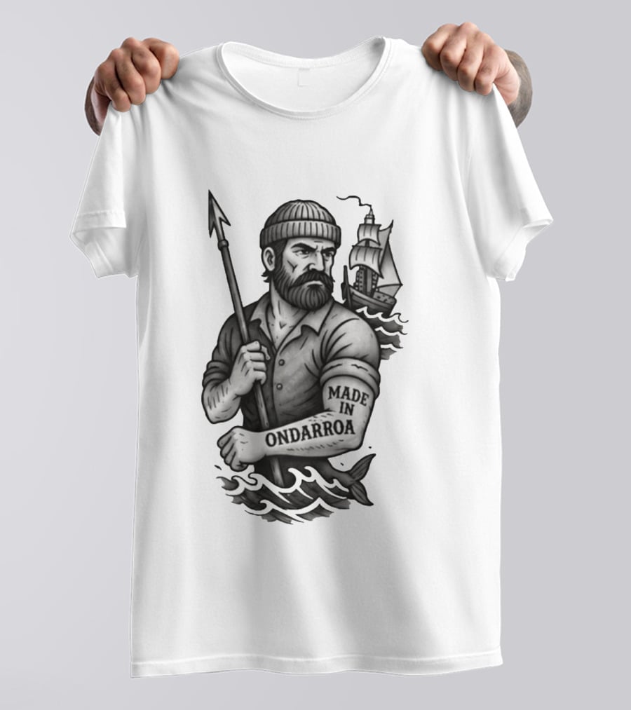 Inigo Martinez Basque Planet Made In Ondarroa Sailor And Ship T-Shirt