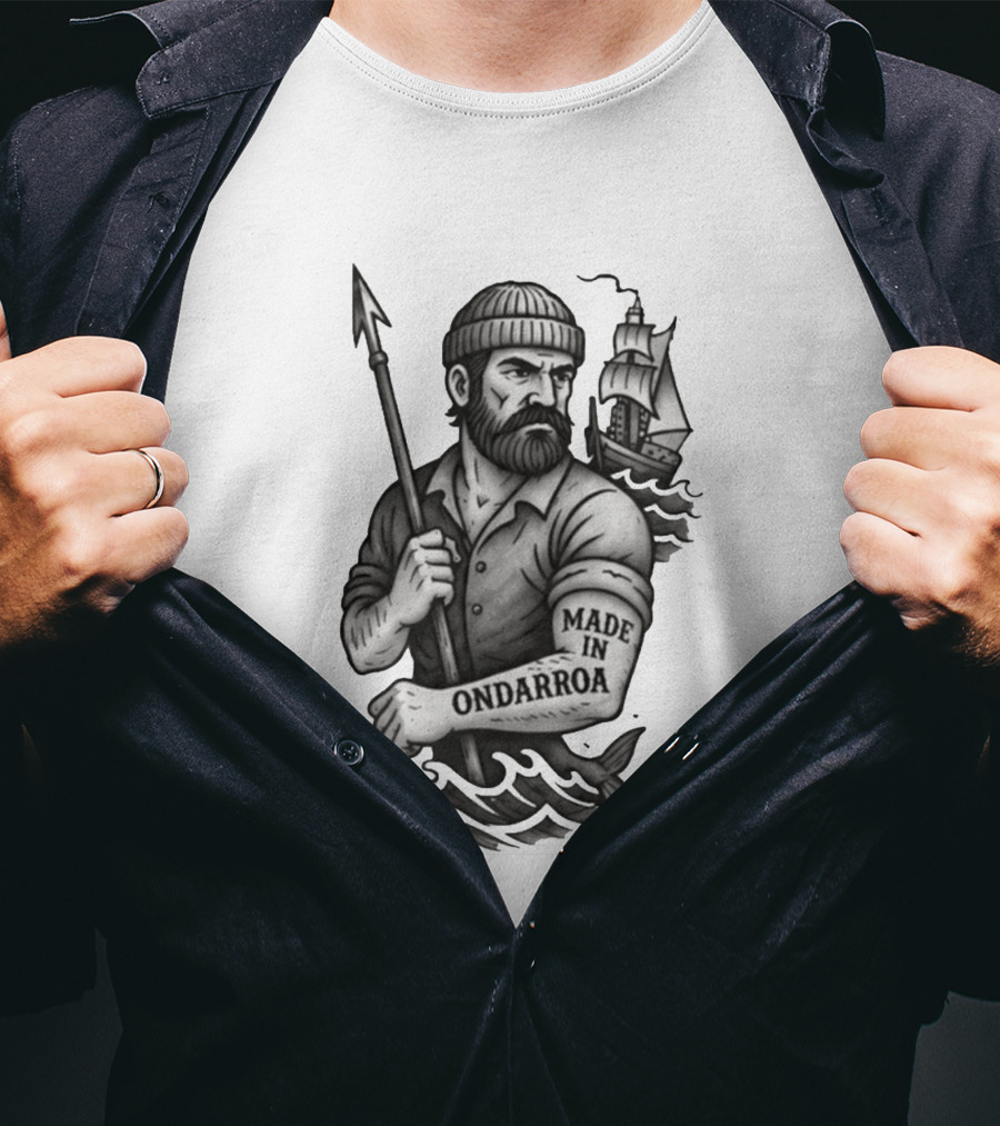 Inigo Martinez Basque Planet Made In Ondarroa Sailor And Ship T-Shirt